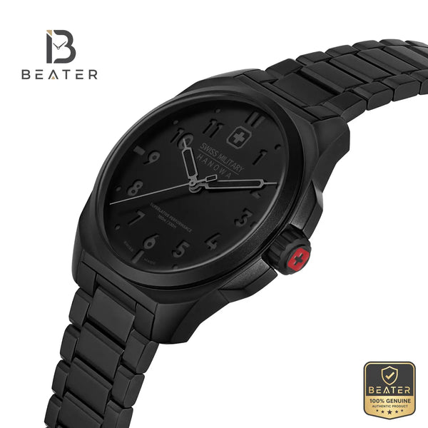 Swiss Military Hanowa SMWGG0003932 Men's Black Dial Stainless Steel Bracelet Watch - View 4 - Beater