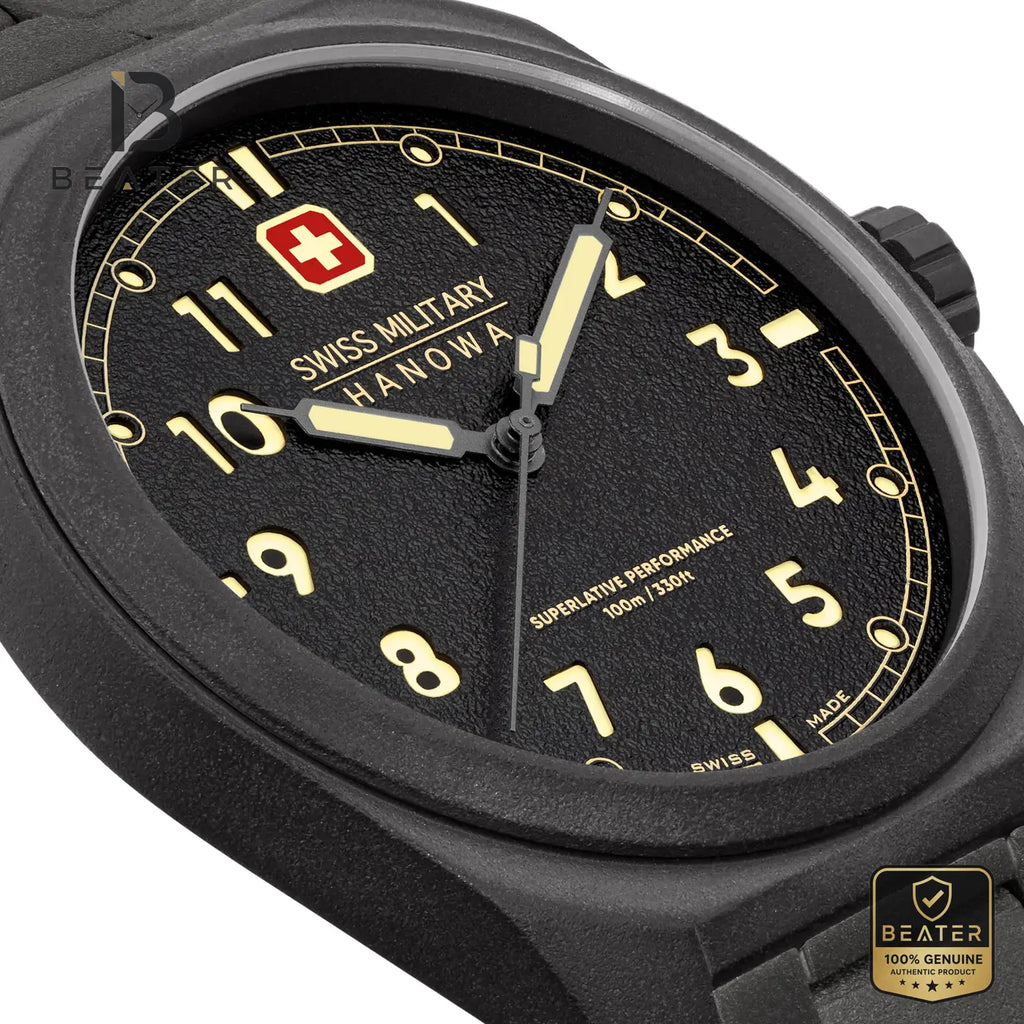 Swiss Military Hanowa SMWGG0003941 Men's Black Dial Stainless Steel Bracelet Watch - View 3 - Beater