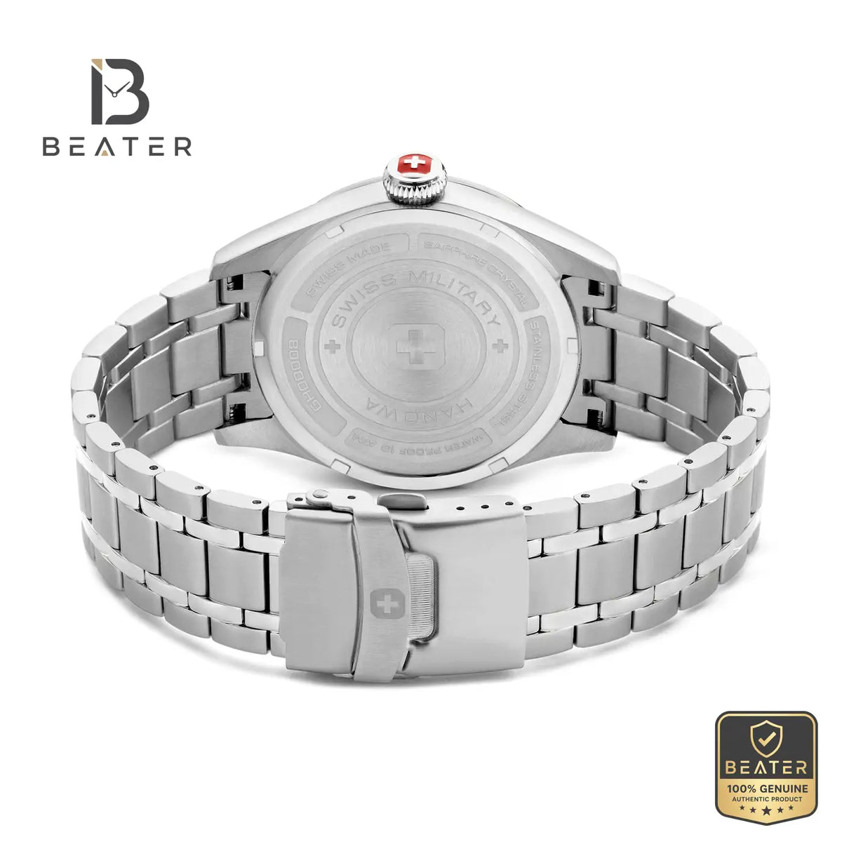 Swiss Military Hanowa SMWGH0000802 Men's Blue Dial Stainless Steel Bracelet Watch - View 2 - Beater
