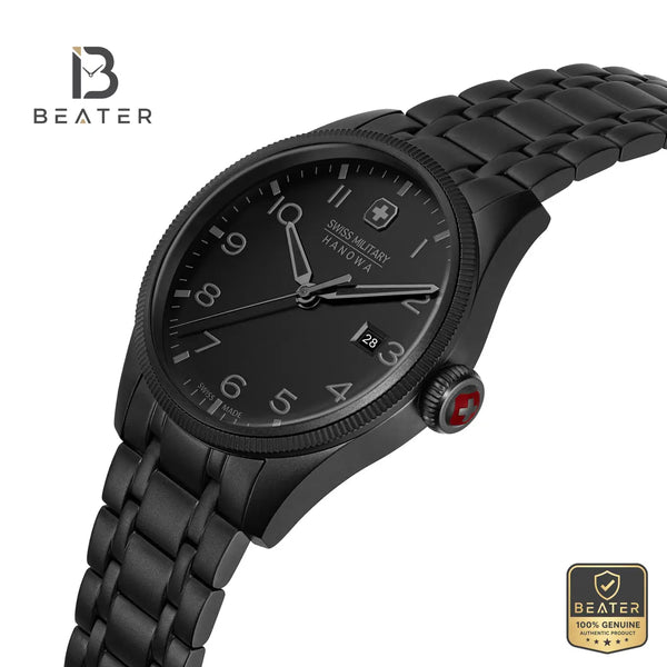 Swiss Military Hanowa SMWGH0000830 Men's Black Dial Stainless Steel Bracelet Watch - View 5 - Beater