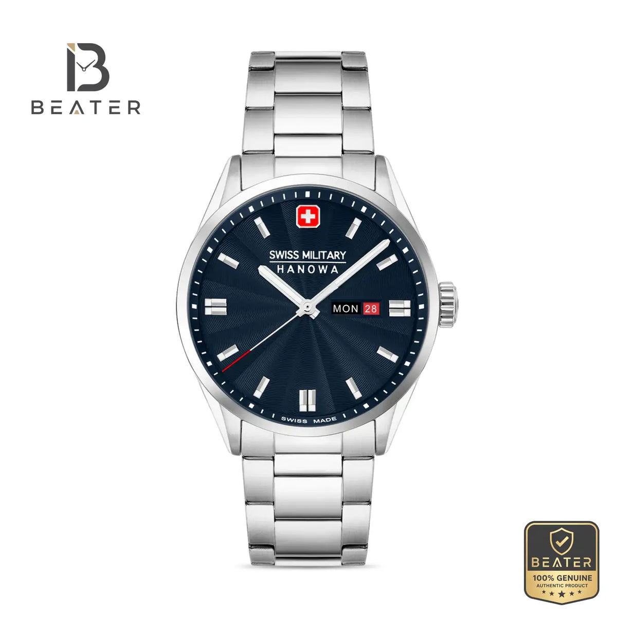 Swiss Military Hanowa SMWGH0001602 Men's Blue Stainless Steel Bracelet Watch - Beater Main image