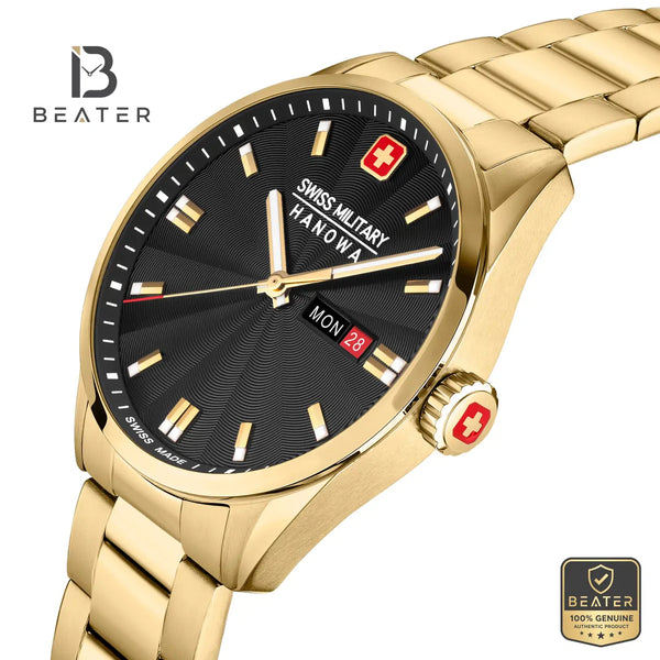 Swiss Military Hanowa SMWGH0001610 Men's Black Stainless Steel Bracelet Watch - View 2 - Beater