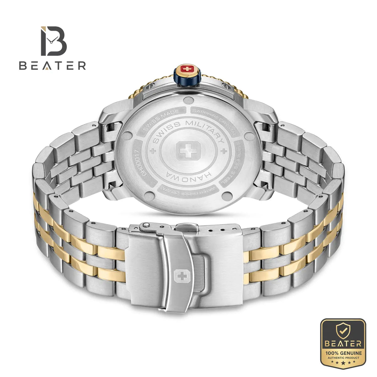 Swiss Military Hanowa SMWGH0001760 Men's Blue Stainless Steel Bracelet Watch - View 2 - Beater