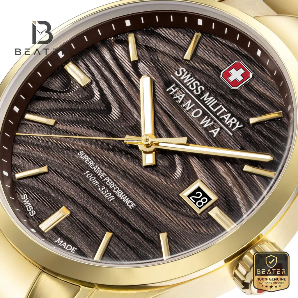 Swiss Military Hanowa SMWGH0006010 Men's Black Dial Stainless Steel Bracelet Watch - View 3 - Beater