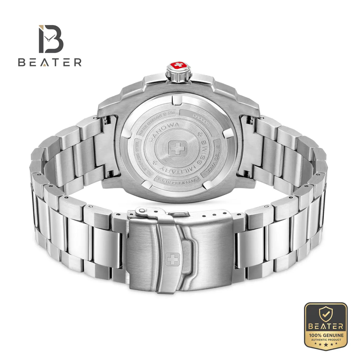 Swiss Military Hanowa SMWGH0006502 Men's Ice Blue Stainless Steel Bracelet Watch - View 4 - Beater