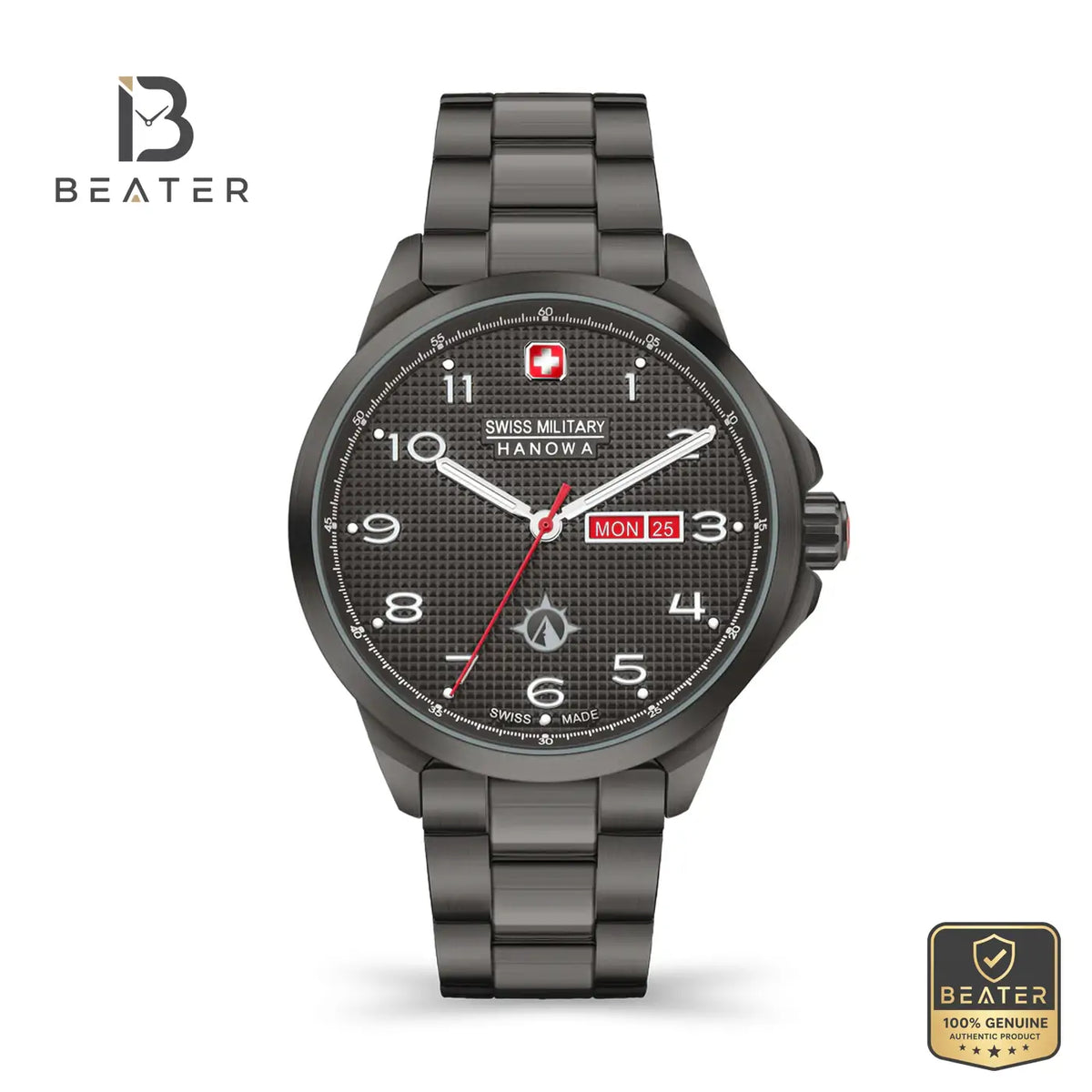 Swiss Military Hanowa SMWGH2100341 Men's Grey Dial Metal Bracelet Watch - Beater Main image
