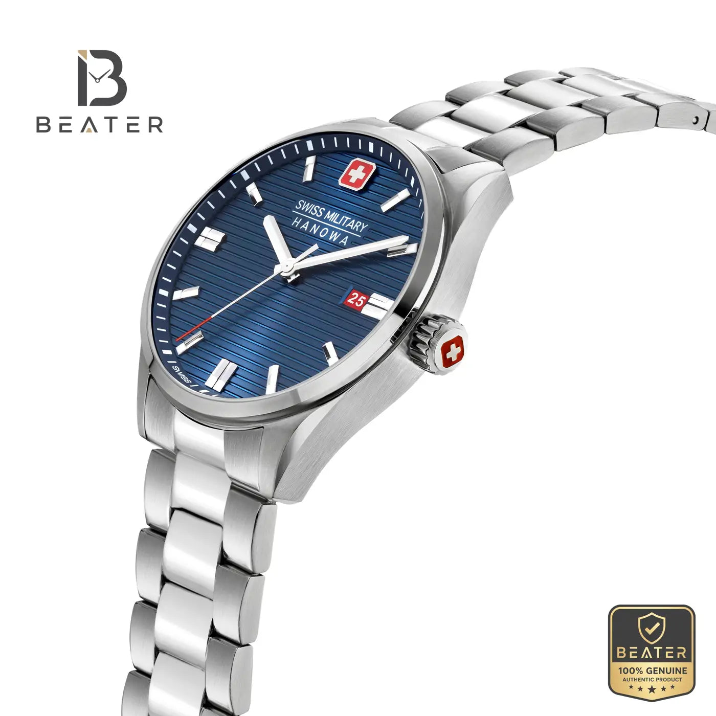 Swiss Military Hanowa SMWGH2200102 Men's Blue Dial Stainless Steel Bracelet Watch Secondary image