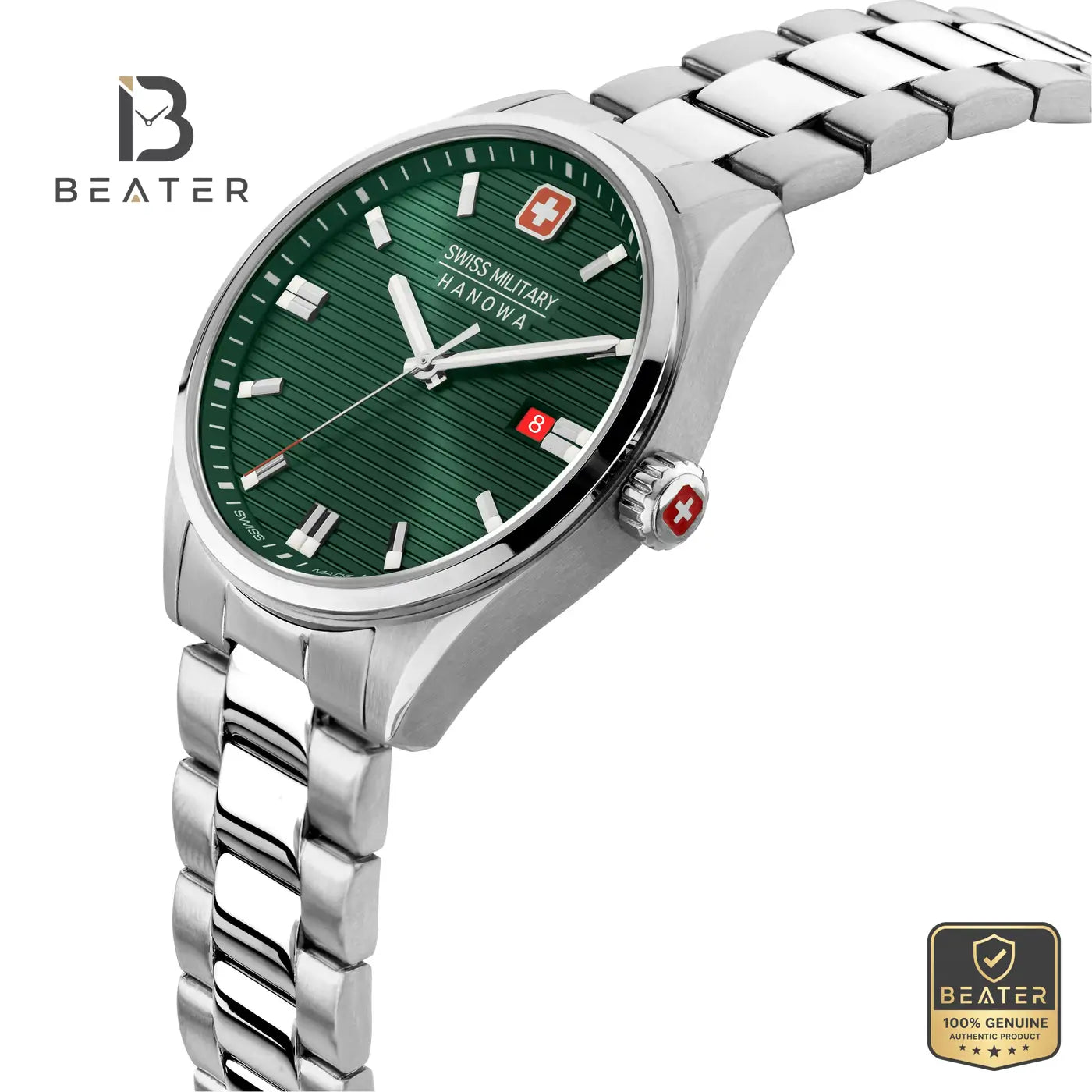 Swiss Military Hanowa SMWGH2200105 Men's Olive Stainless Steel Bracelet Watch Secondary image