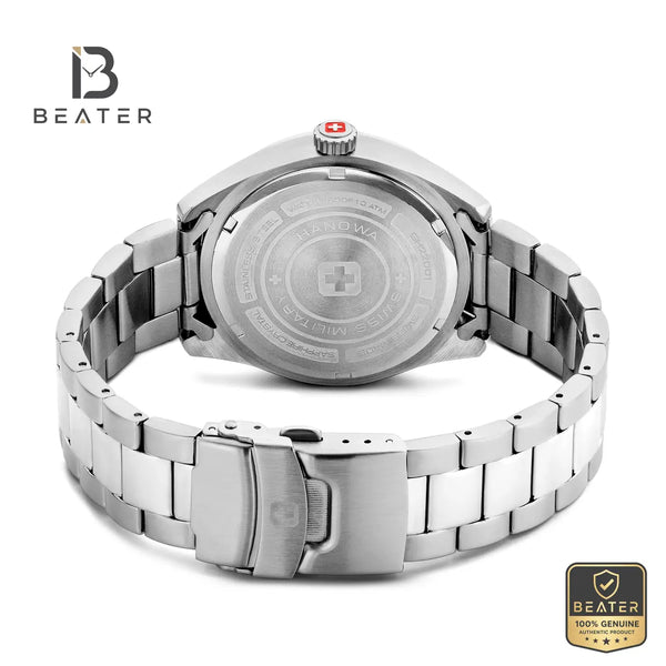 Swiss Military Hanowa SMWGH2200105 Men's Olive Stainless Steel Bracelet Watch - View 3 - Beater