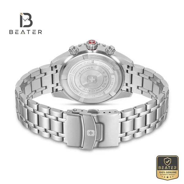 Swiss Military Hanowa SMWGI0000308 Men's Blue & Black Stainless Steel Bracelet Watch - View 3 - Beater
