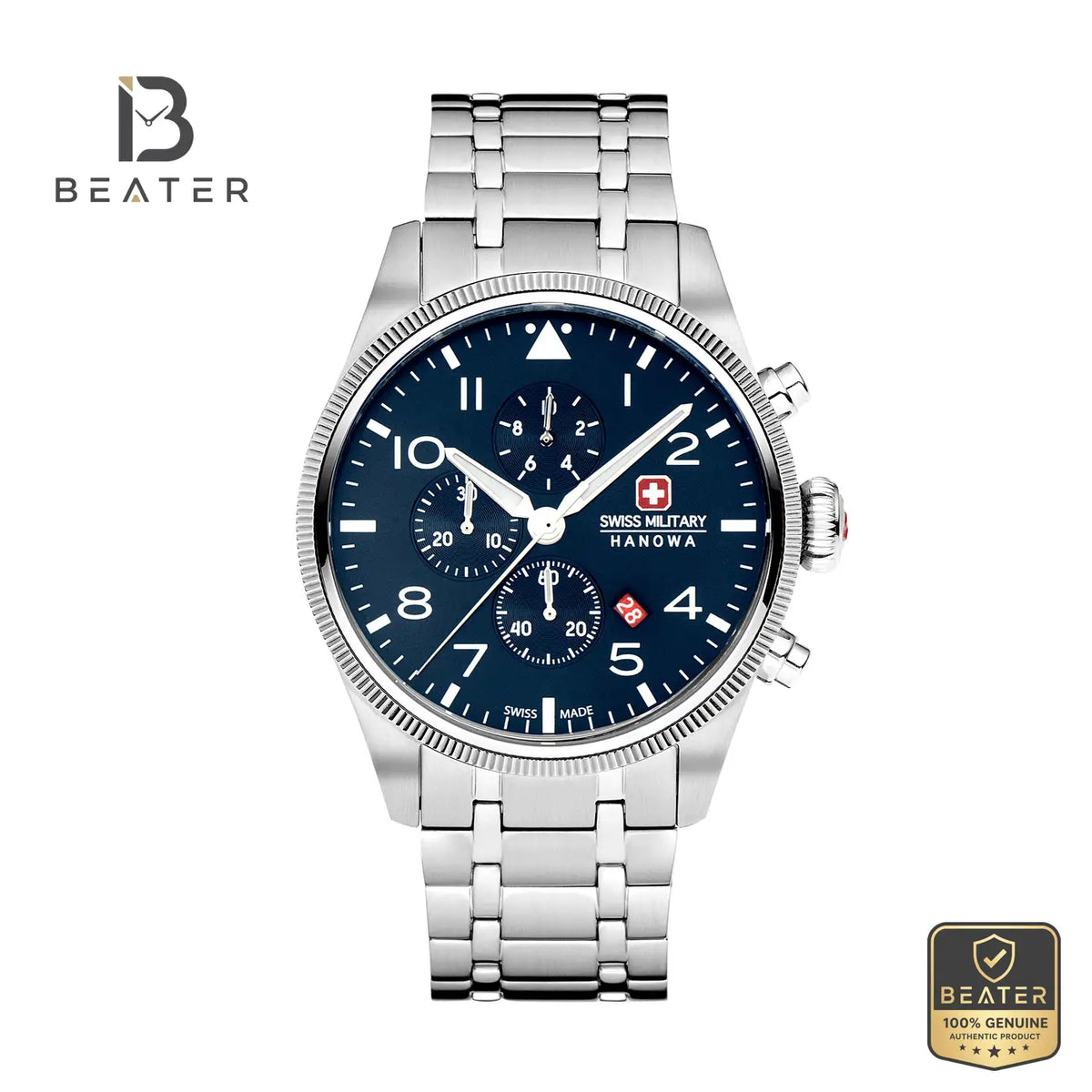 Swiss Military Hanowa SMWGI0000403 Men's Blue Stainless Steel Bracelet Watch - Beater Main image