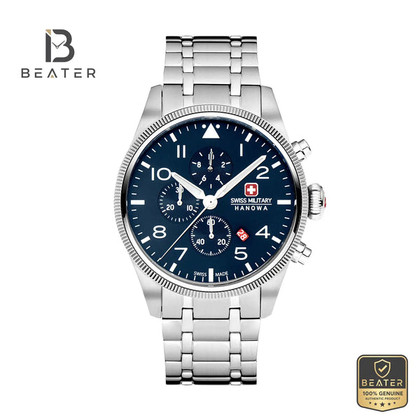 Swiss Military Hanowa SMWGI0000403 Men's Blue Stainless Steel Bracelet Watch - Beater
