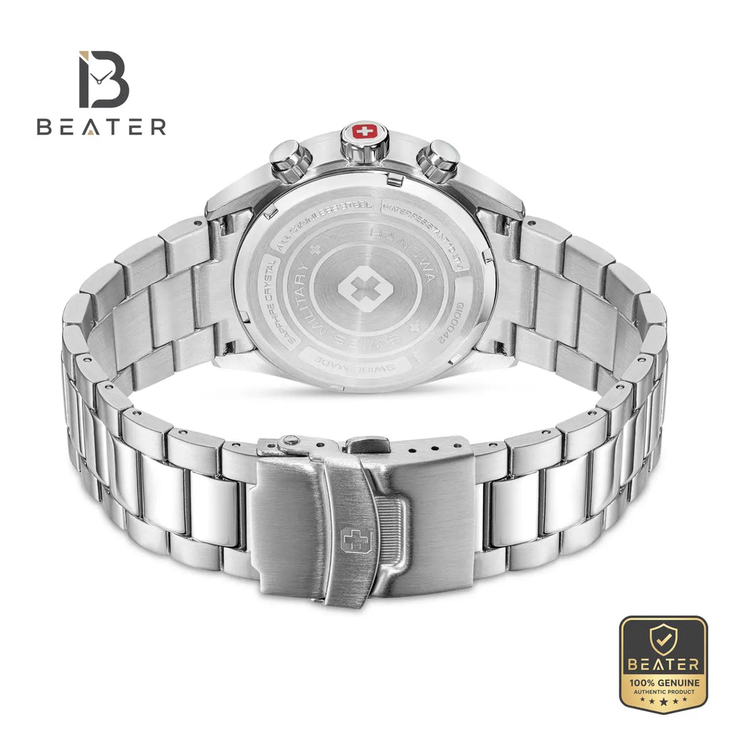 Swiss Military Hanowa SMWGI0004206 Men's Green & Black Stainless Steel Bracelet Watch - View 3 - Beater