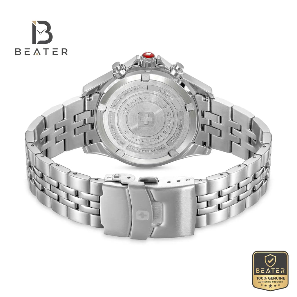 Swiss Military Hanowa SMWGI0007603 Men's Blue Stainless Steel Bracelet Watch - View 4 - Beater
