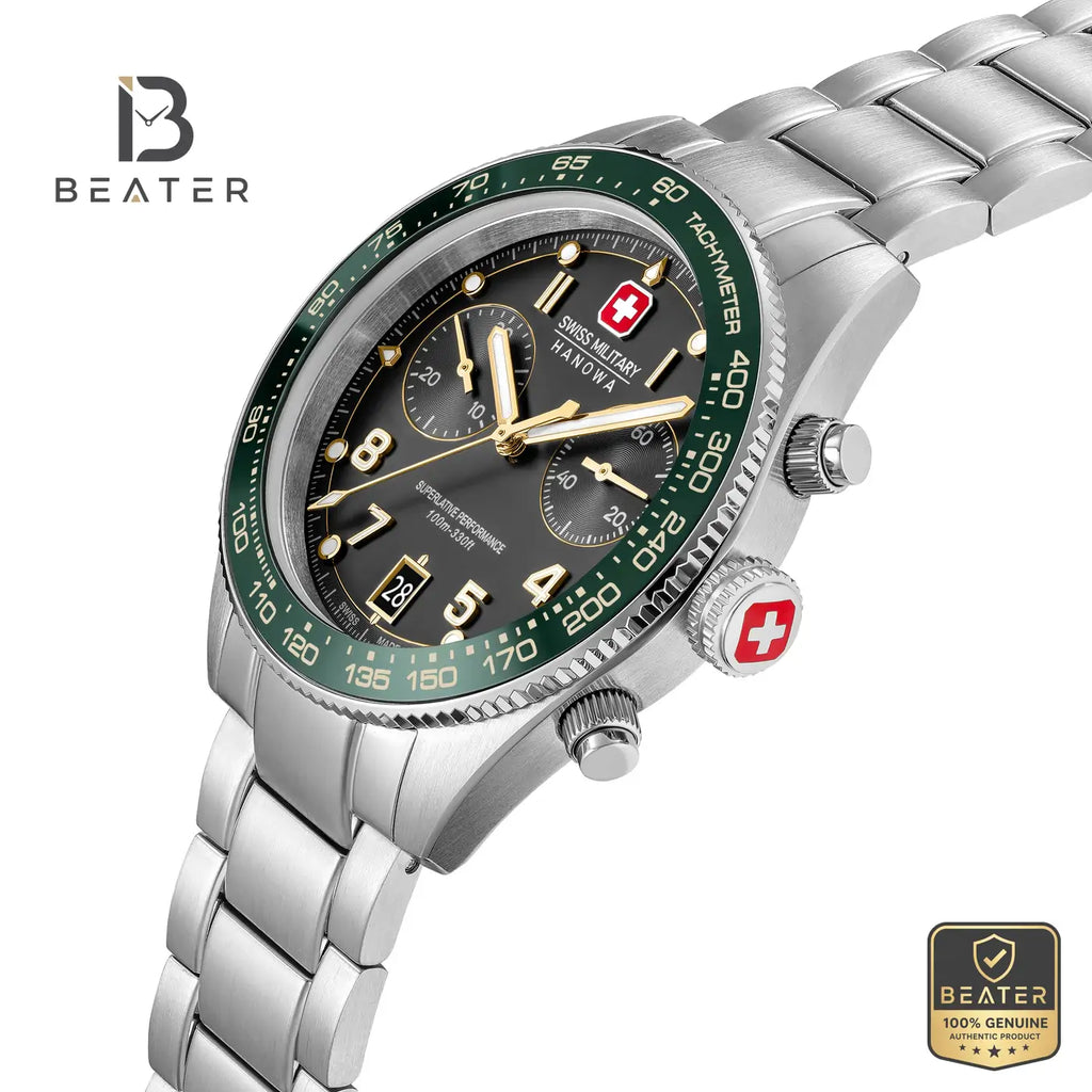 Swiss Military Hanowa SMWGI0007703 Men's Black Stainless Steel Bracelet Watch - View 4 - Beater