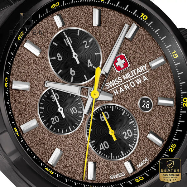 Swiss Military Hanowa SMWGI0007840 Men's Warm Grey Metal Bracelet Watch - View 2 - Beater