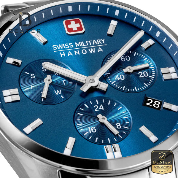 Swiss Military Hanowa SMWGK0005602 Men's Blue Stainless Steel Bracelet Watch - View 2 - Beater
