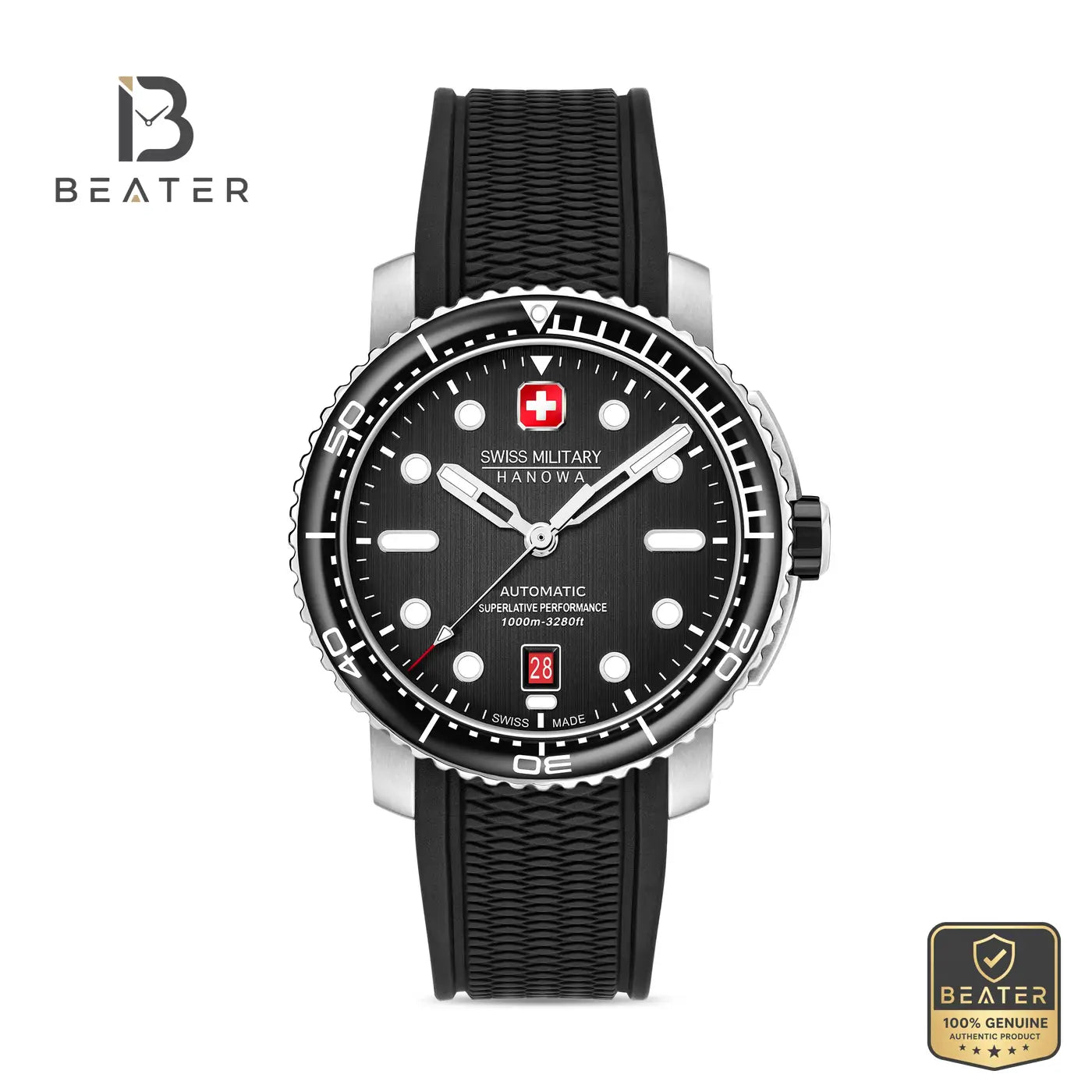 Swiss Military Hanowa SMWGL0002001-Set Men's Black Stainless Steel Bracelet Watch Secondary image