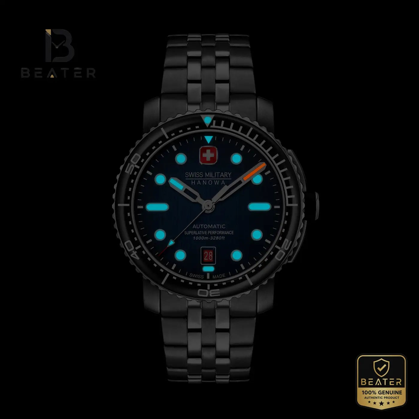 Swiss Military Hanowa SMWGL0002002-SET Men's Blue Stainless Steel Bracelet Watch Secondary image