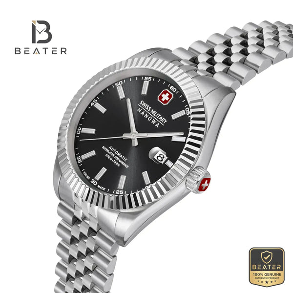Swiss Military Hanowa SMWGL0002101 Men's Black Stainless Steel Bracelet Watch - View 3 - Beater