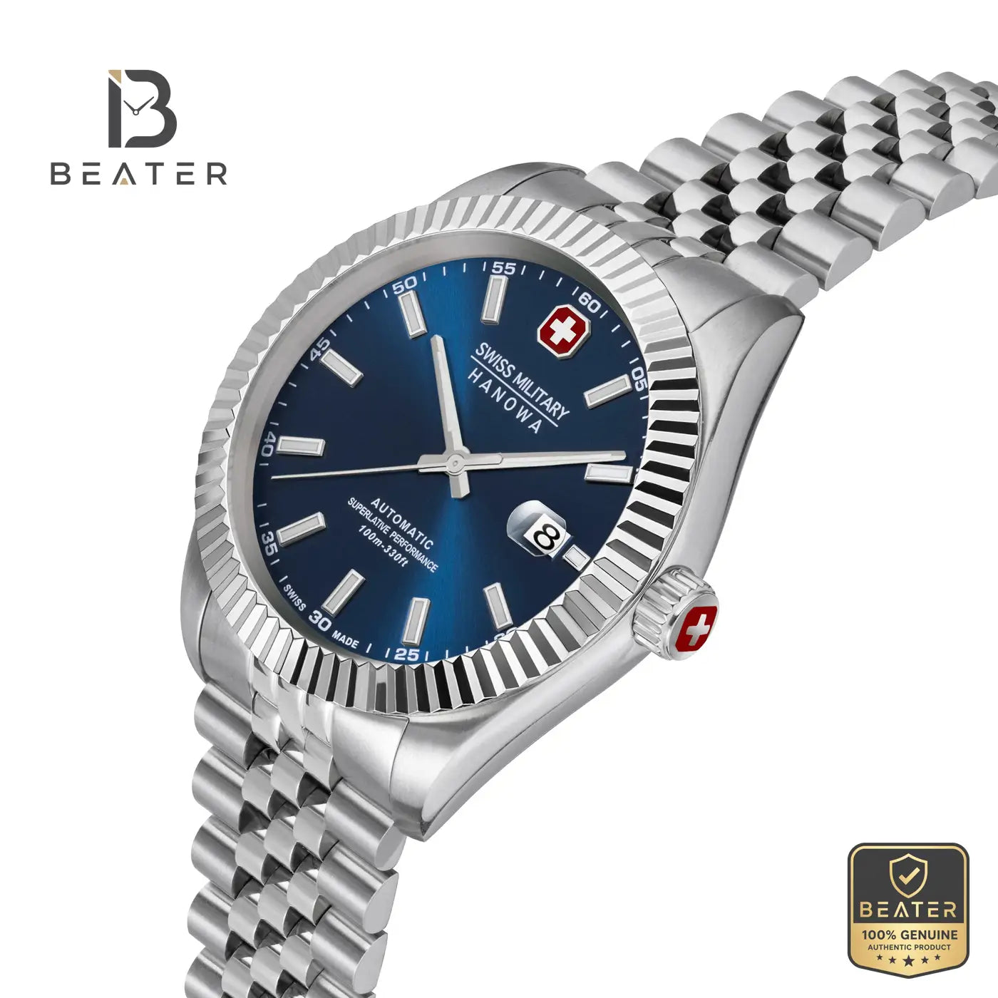 Swiss Military Hanowa SMWGL0002102 Men's Blue Stainless Steel Bracelet Watch Secondary image
