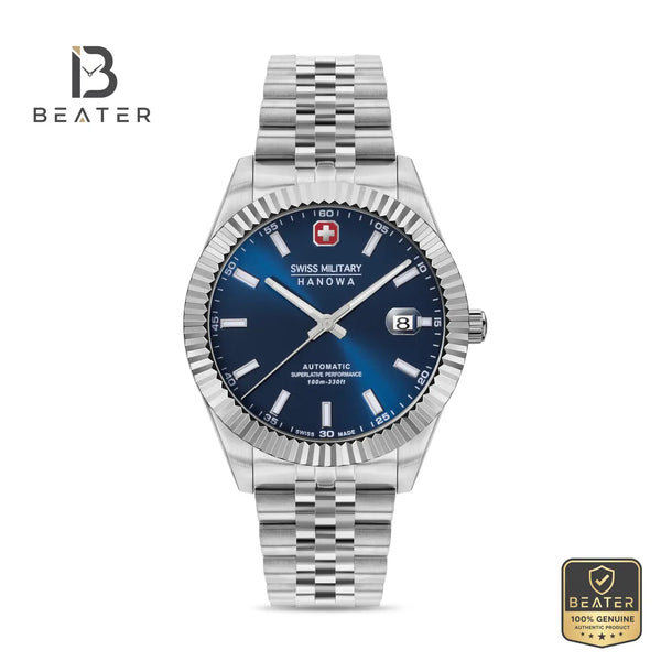Swiss Military Hanowa SMWGL0002102 Men's Blue Stainless Steel Bracelet Watch - Beater