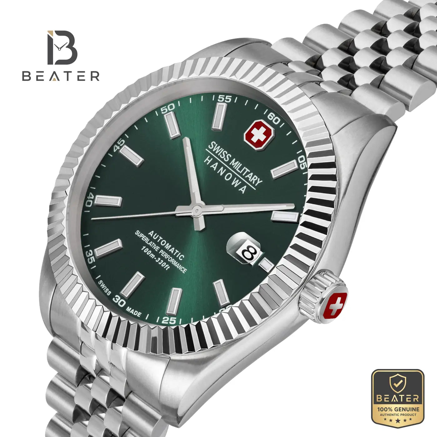 Swiss Military Hanowa SMWGL0002103 Men's Olive Stainless Steel Bracelet Watch Secondary image