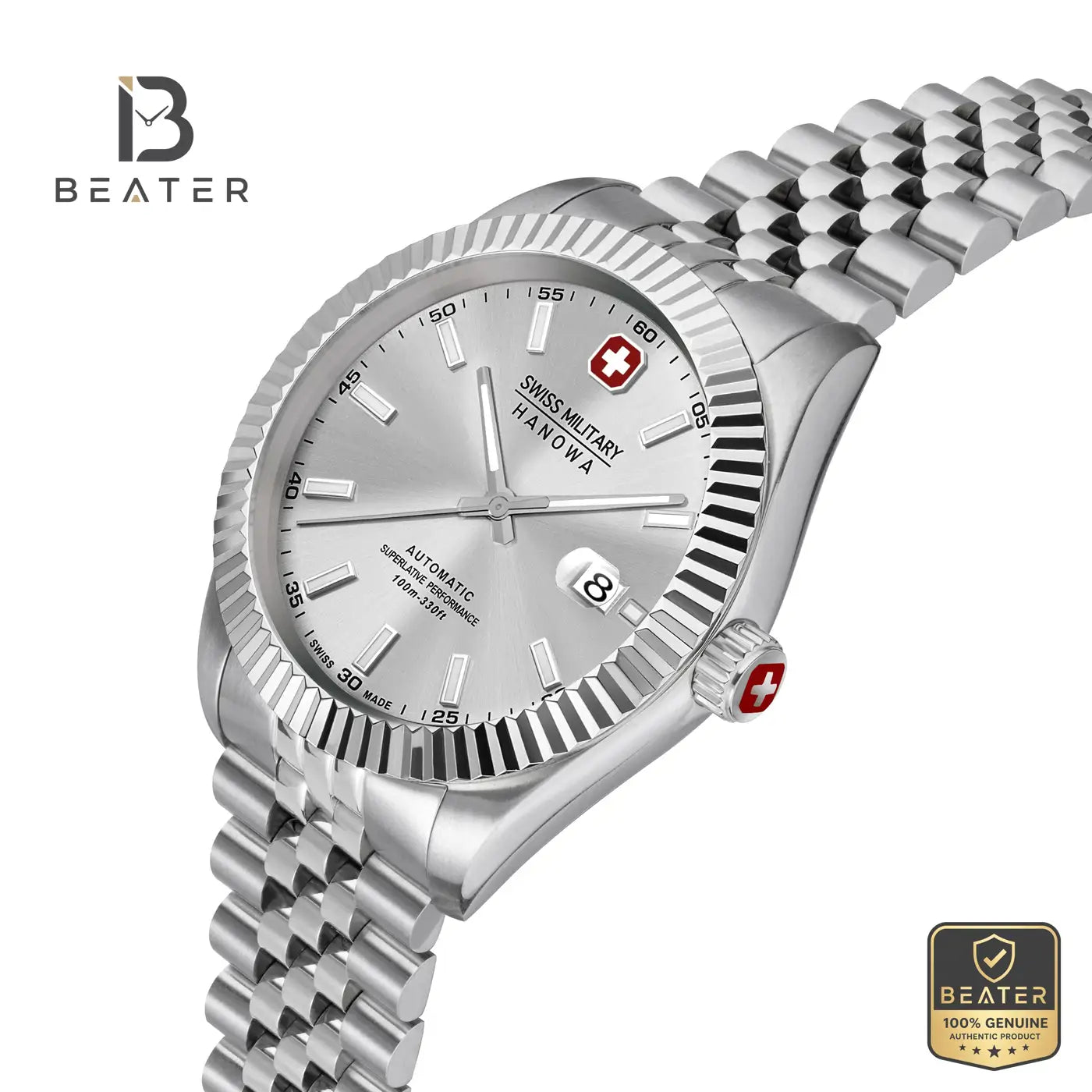 Swiss Military Hanowa SMWGL0002104 Men's Silver Stainless Steel Bracelet Watch Secondary image