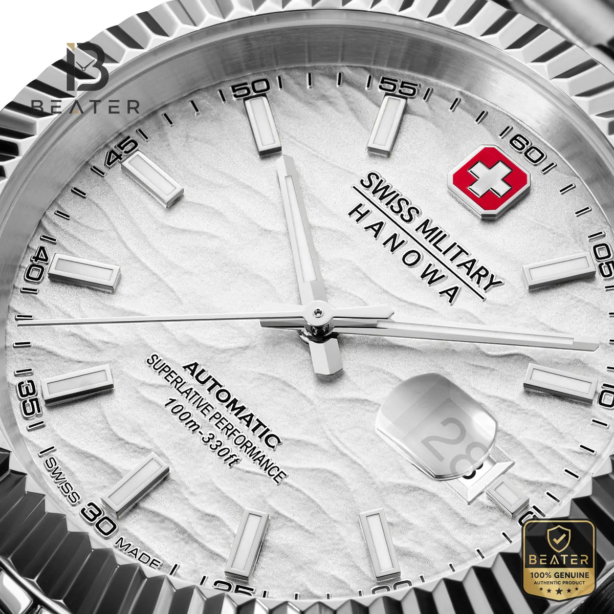 Swiss Military Hanowa SMWGL0005402 Men's Silver Stainless Steel Bracelet Watch - View 2 - Beater