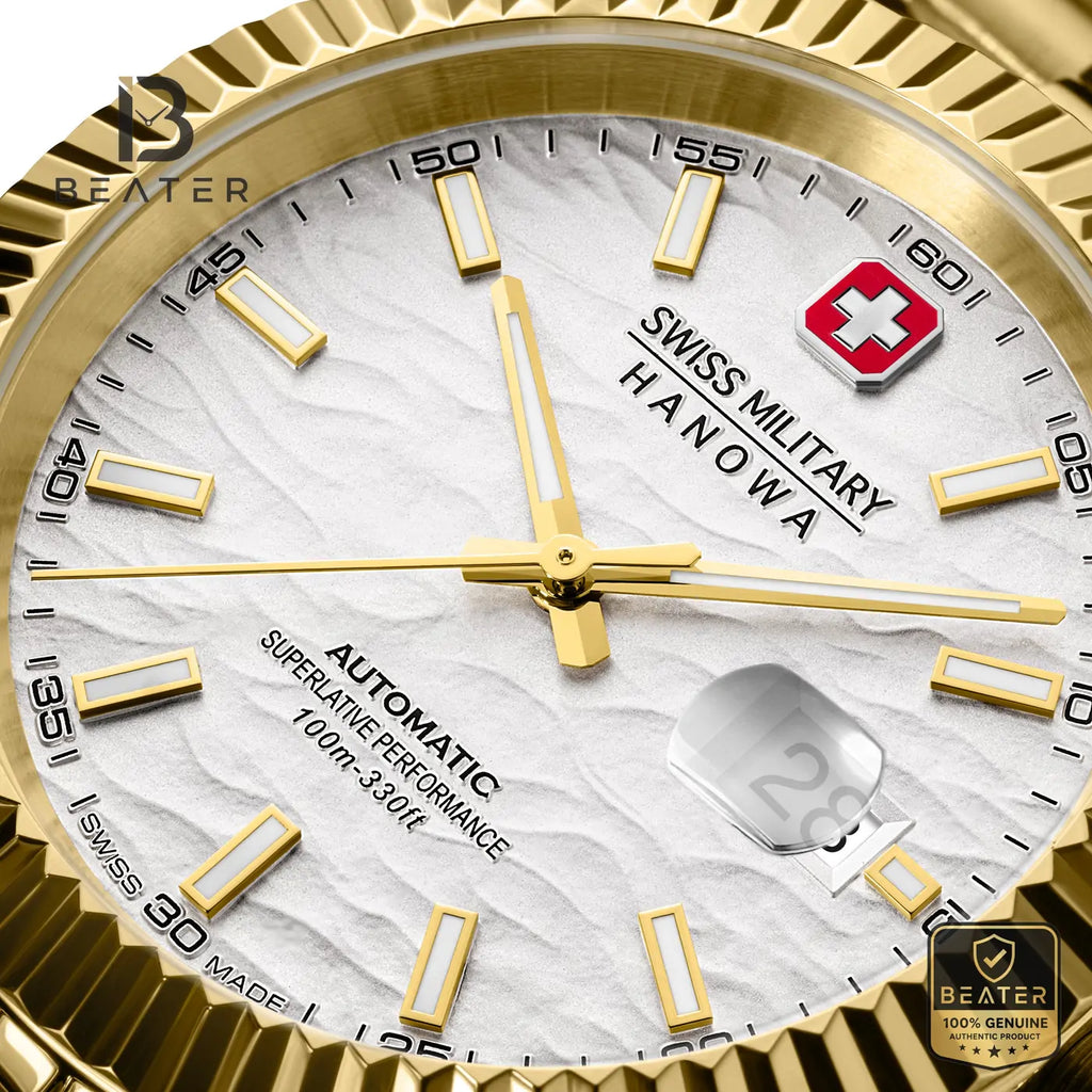 Swiss Military Hanowa SMWGL0005410 Men's Silver Dial Stainless Steel Bracelet Watch - View 2 - Beater