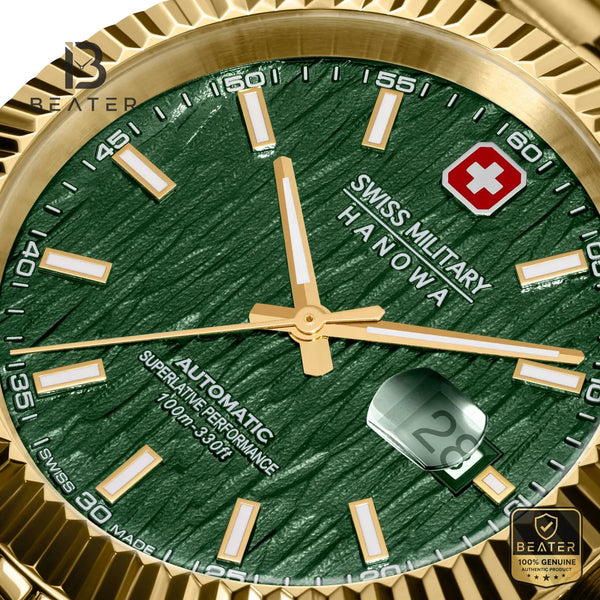 Swiss Military Hanowa SMWGL0005412 Men's Green Stainless Steel Bracelet Watch - View 2 - Beater