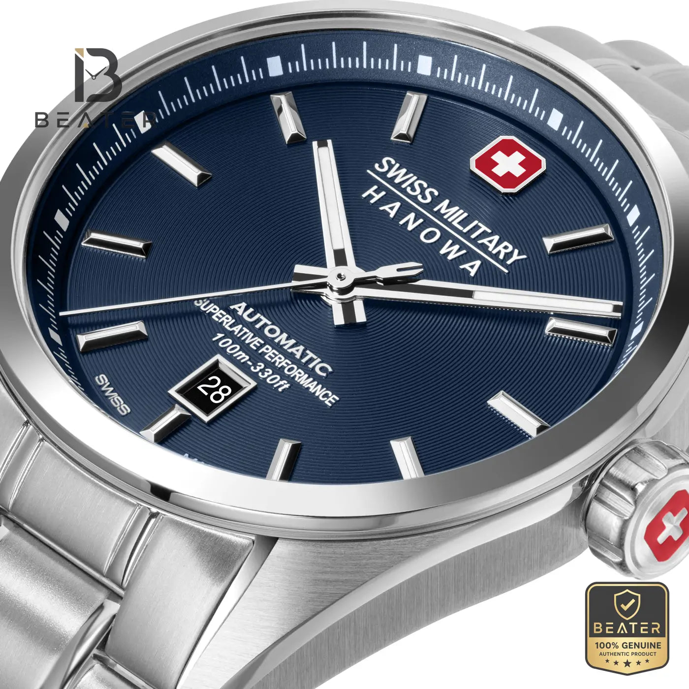Swiss Military Hanowa SMWGL0006202 Men's Blue Stainless Steel Bracelet Watch Secondary image