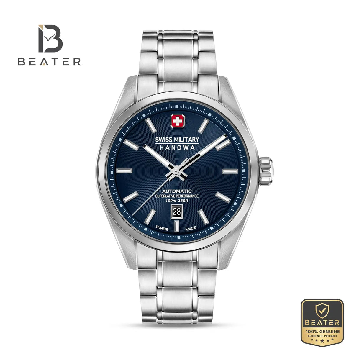 Swiss Military Hanowa SMWGL0006202 Men's Blue Stainless Steel Bracelet Watch - Beater Main image