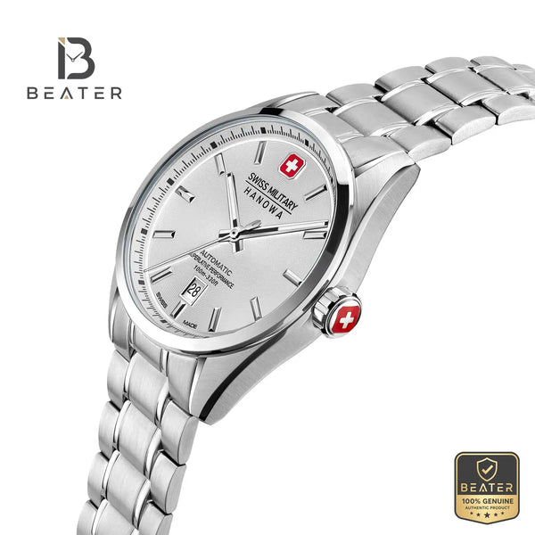 Swiss Military Hanowa SMWGL0006203 Men's Silver Stainless Steel Bracelet Watch - View 4 - Beater