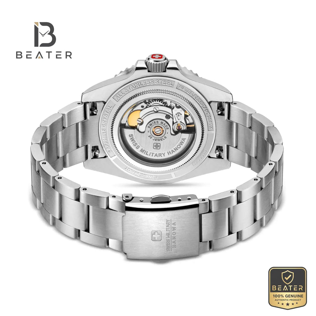 Swiss Military Hanowa SMWGL0006304 Men's Blue Stainless Steel Bracelet Watch - View 4 - Beater
