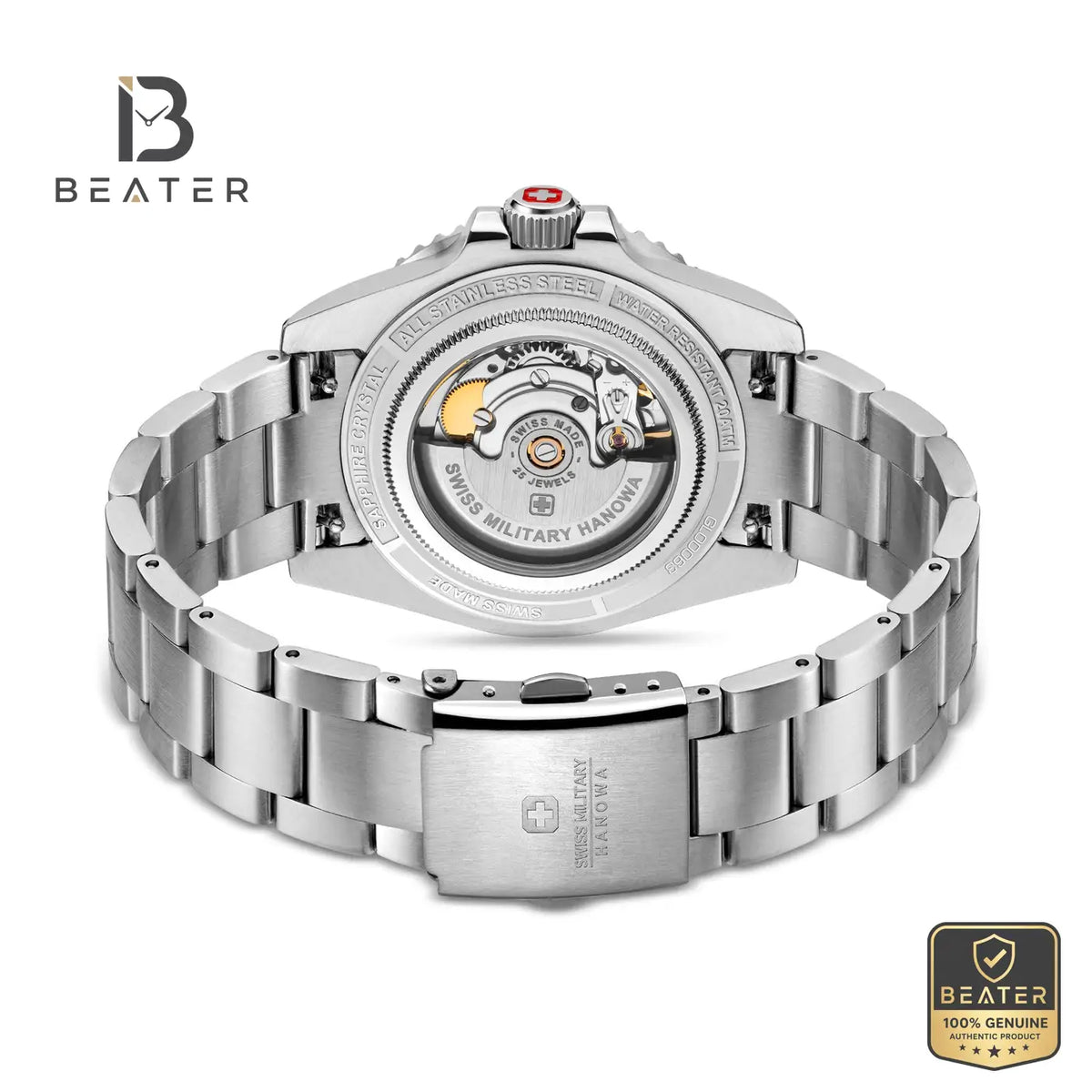 Swiss Military Hanowa SMWGL0006304 Men's Blue Stainless Steel Bracelet Watch - View 4 - Beater