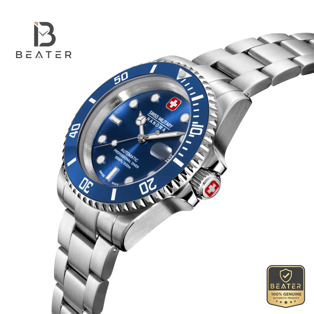 Swiss Military Hanowa SMWGL0006304 Men's Blue Stainless Steel Bracelet Watch - View 5 - Beater