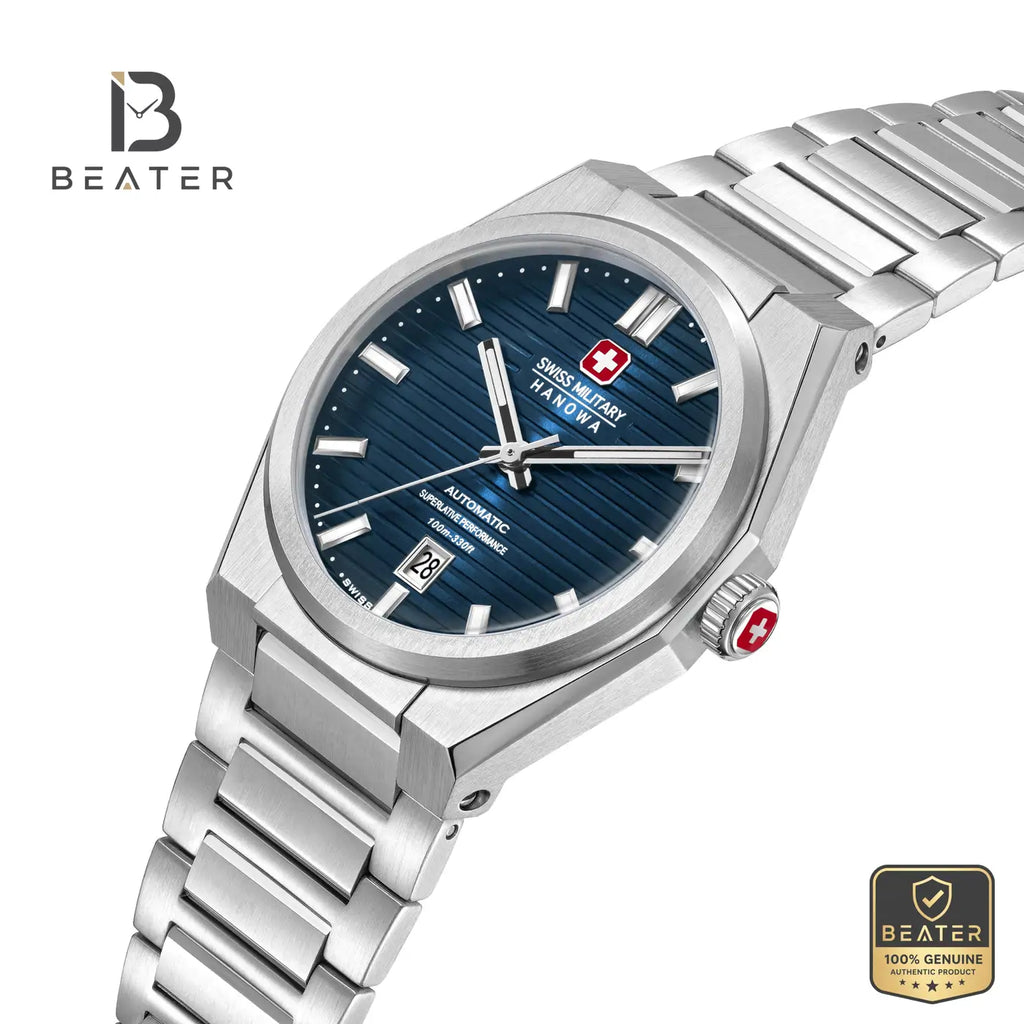 Swiss Military Hanowa SMWGL0006901 Men's Blue Stainless Steel Bracelet Watch - View 2 - Beater