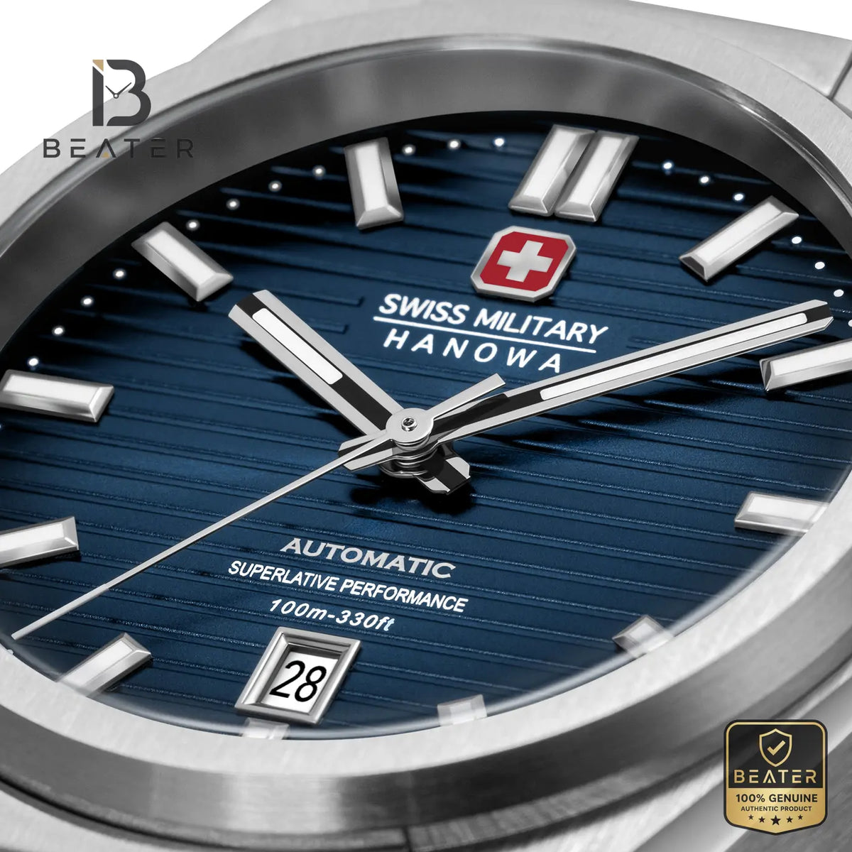 Swiss Military Hanowa SMWGL0006901 Men's Blue Stainless Steel Bracelet Watch - View 4 - Beater