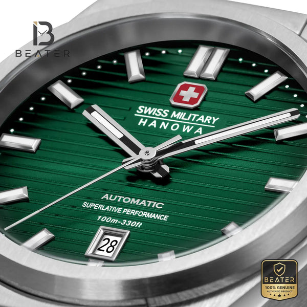 Swiss Military Hanowa SMWGL0006902 Men's Green Stainless Steel Bracelet Watch - View 4 - Beater