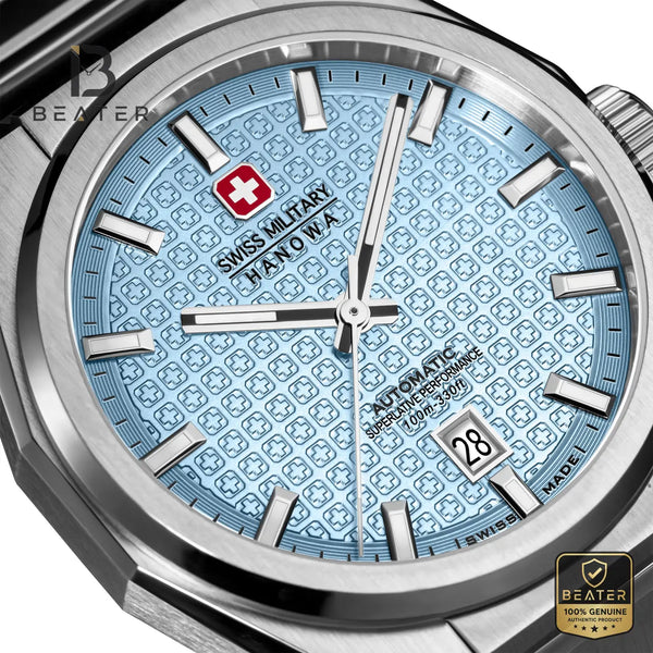 Swiss Military Hanowa SMWGL0006904 Men's Ice Blue Stainless Steel Bracelet Watch - View 2 - Beater